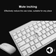 thumbnail image 2 of Conjunto de teclado y ratón, teclado delgado inalámbrico 2.4G con combinación de ratón inalámbrico para portátil, PC y Smart TV, 2 of 8
