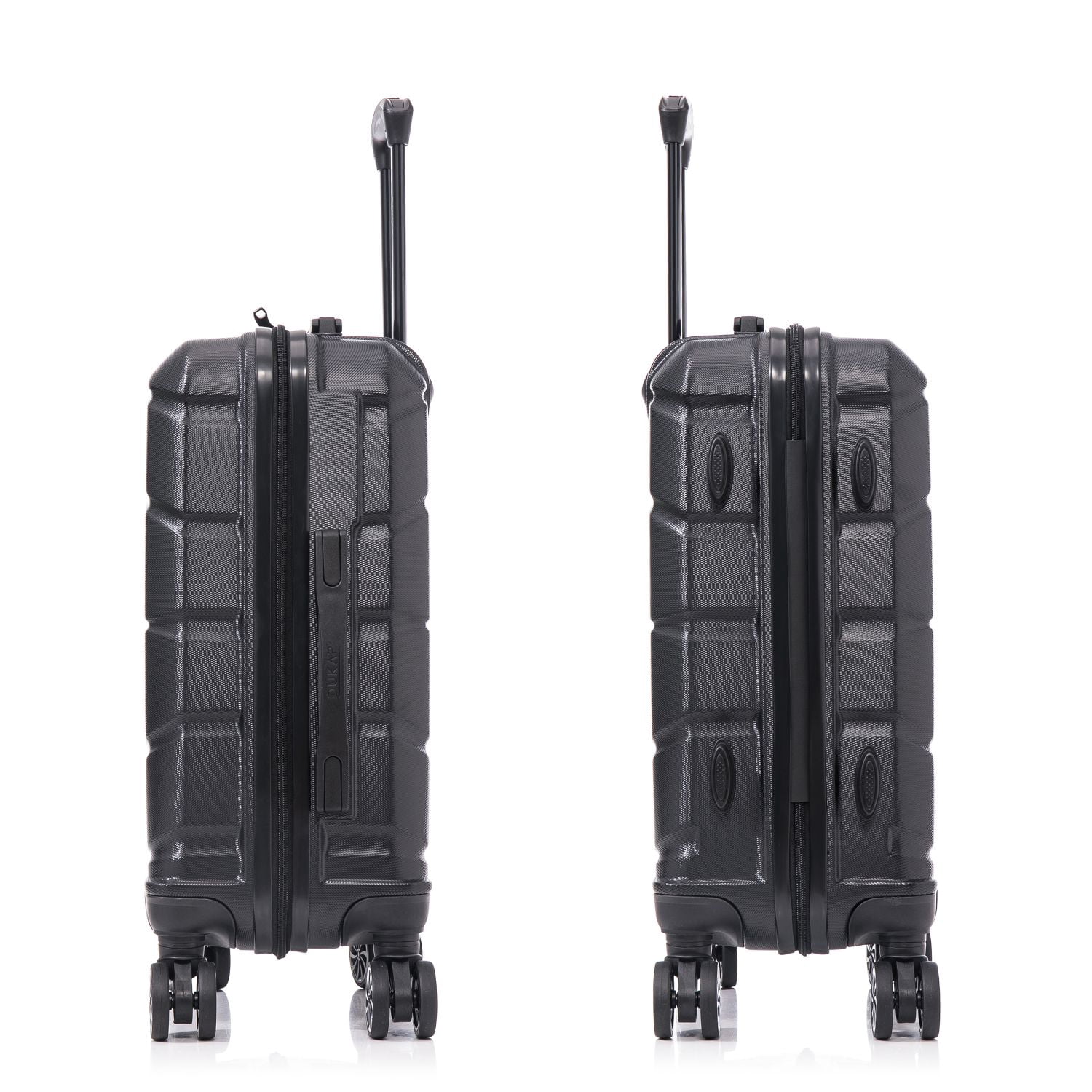 DUKAP SENSE 20" Hardside Lightweight Carry On Luggage with Spinner Wheels, Handle and Trolley, Black