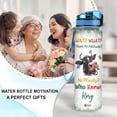 thumbnail image 3 of Personalized I Have An Attitude Butterfly Cow Farm 32Oz Liter Motivational Water Bottle, Customized Name With Time Marker, Gifts For Women Men Cow Lovers Farmer On Birthday Mother's Day, 3 of 5
