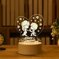 thumbnail image 7 of Desk LED Night Light Creative Bedroom Bedside Table gift Valentine's Lamp W2M7, 7 of 7