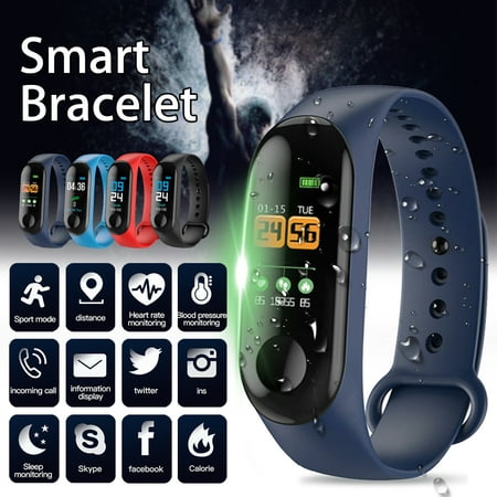 Fitness Tracker Watch, Smart Bracelet Activity Tracker with Pedometer Calorie Sleep Monitor Call/SMS Reminder Sedentary Reminder Blood Pressure Heart Rate for iPhone &