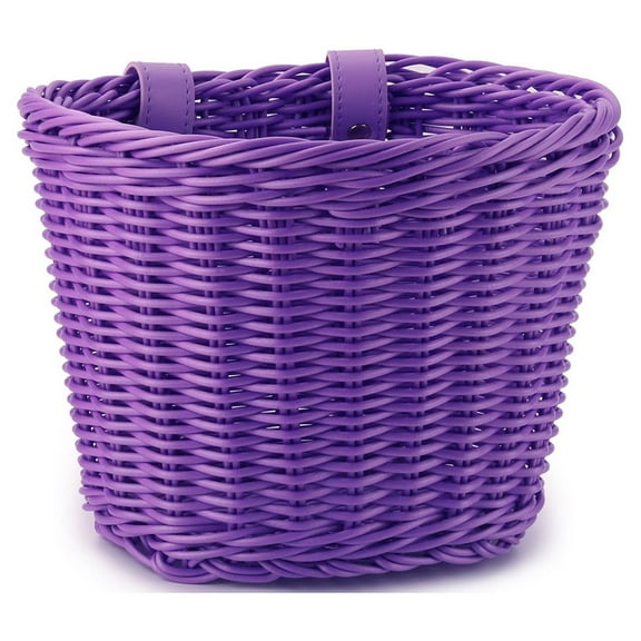 PE Rattan Handlebar Carrier Bag Bicycle Front Basket Holder Cycling Accessories