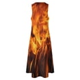 thumbnail image 5 of Fire flames Long Dress women dress women's dresses long dresses for women, 5 of 6