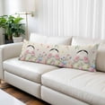 thumbnail image 2 of Easter Body Pillow Covers 20"x54", Country Spring Rabbit Feet Eggs Botanical Flowers Soft Brushed Microfiber Breathable Throw Pillow Covers, Decorative Pillowcase with Zipper for Couch Sofa Bedroom, 2 of 9