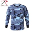 thumbnail image 1 of Rothco Long Sleeve Colored Camo T-Shirt -Sky Blue Camo, 1 of 2