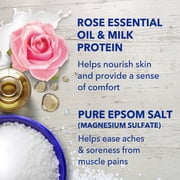 Dr Teals Epsom Salt Magnesium Soak, Calm & Serenity with Rose Essential Oil & Milk Protein 3 lbs