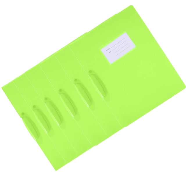 Clearance Folder Wand Display Holder Creative Sliding Covers Loose Leaf Pouch Profile Clipboard File Pockets Expandable Foldgers Tie Rod Plastic To Rotate Binding Machine 6 PCS