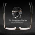 thumbnail image 3 of Anti Blue Multifocus Reading Glasses, Exquisite Floral Embossed Metal Frame, Improved Visual Clarity And Comfort, 3 of 8