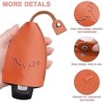 thumbnail image 3 of lot De 2 (orange + Vert), Porte-cls De Voiture En Cuir, Porte-cls Portable En Cuir Pu Impermable De Grande Capacit Pas Facile De Tomber Et De Pro, 3 of 5