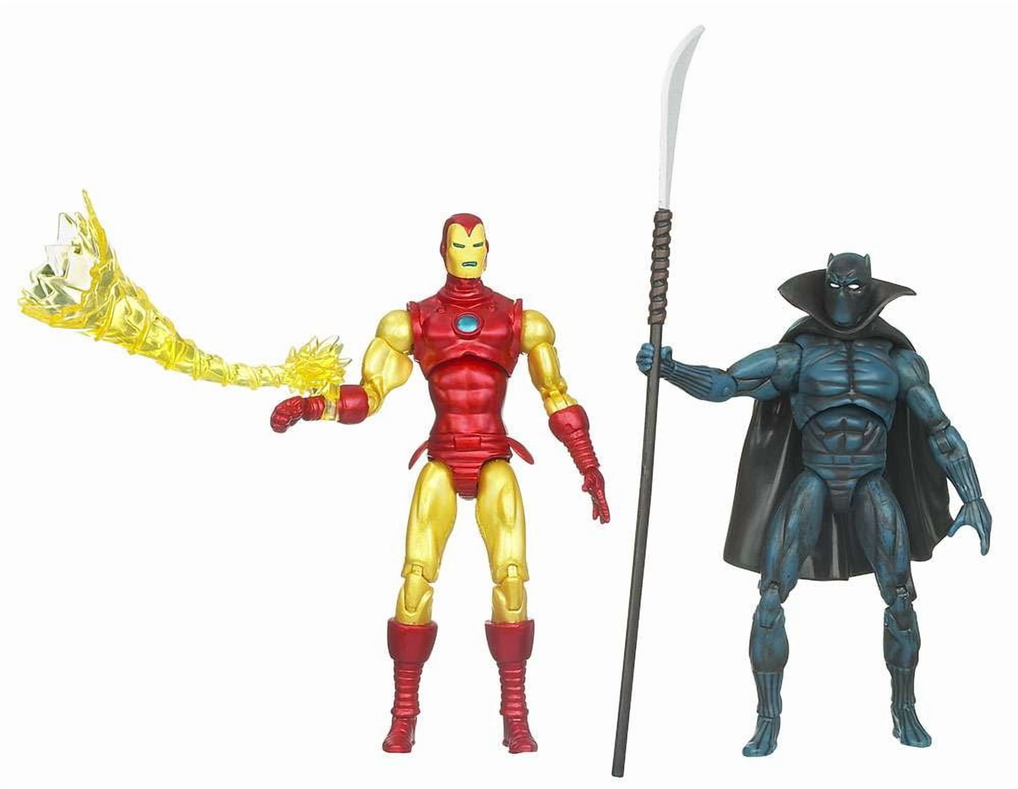 Marvel Universe Iron Man Vs. Black Panther Action Figures 2009 Hasbro No. 97879