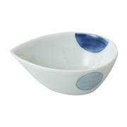 Hasami ware egg bowl two-color round pattern 9cm 71877