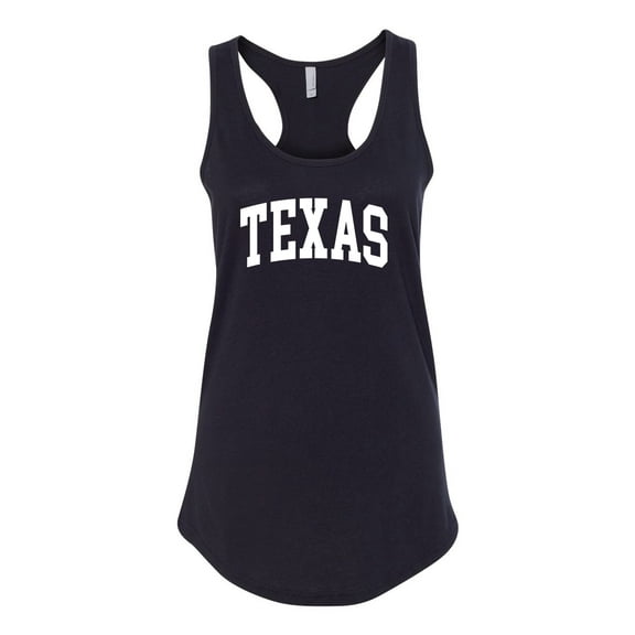 Wild Bobby State of Texas College Style Women Racerback Tank Top