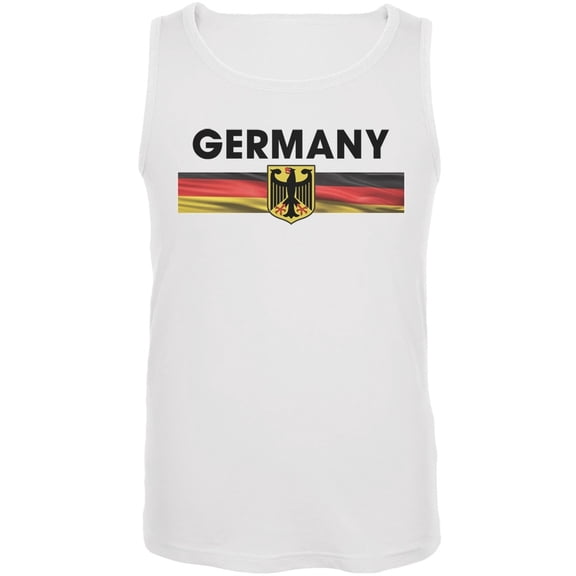 World Cup Germany Eagle Crest White Soccer Tank Top - 2X-Large