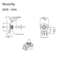 thumbnail image 2 of Musiclily Ultra Customized CTS 450G Series A250K 1/4 Inch Solid Short Shaft Pots Audio Taper Potentiometers for Electric Guitar Bass (Set of 4), 2 of 5
