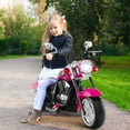 thumbnail image 4 of Gymax 6V Electric Kids Motorcycle 3-Wheel Ride On Toy w/ Adjustable Headlight Rose, 4 of 10