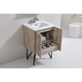 thumbnail image 3 of Kubebath Bosco 24" Modern Bathroom Vanity w/ Quartz Countertop and Matching Mirror, 3 of 6
