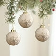 thumbnail image 4 of ToyKingdee Christmas Ball - Ivory Velvet Ornaments- Christmas Tree Decoration Christmas Ball Ornament Suitable for Xmas Ornament, Parties, 4 of 6