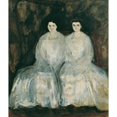 thumbnail image 2 of Richard Gerstl 12x14 Gold Ornate Wood Frame and Double Matted Museum Art Print Titled - The Sisters Karoline and Pauline Fey (1905), 2 of 4