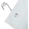 thumbnail image 4 of 2 paquetes de organizador de zapatos estrecho sobre la puerta/pared, pequeño zapatero colgante para armario con bolsillo de malla transparente para baño, (blanco), 4 of 5