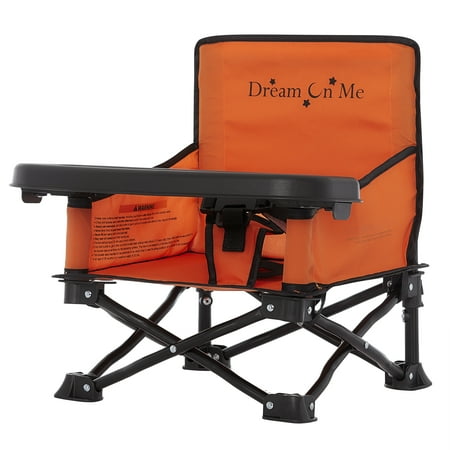 Dream On Me Sit 'N Play Portable Booster Seat in Orange