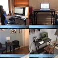 thumbnail image 4 of Need Folding Desk - 31 1/2" Length No Assembly Foldable Small Computer Table,Sturdy and Heavy Duty Writing Desk for Small Spaces and -Damage Free Deliver(Black Walnut) AC5CB8040, 4 of 5