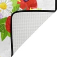 thumbnail image 5 of SKYSONIC 36x24in Poppy Sunflower Summer Area Rug, White Daisy Lovely Non-Slip Floor Carpet for Indoor Living Dining Room Bedroom, 5 of 7