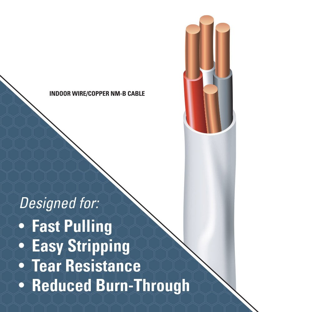 Southwire 63946828 100' 14/3 with ground Romex SIMpull residential