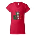 thumbnail image 2 of Wild Bobby Mexican King Latin Pride Women Standard V-Neck Tee, Red, XX-Large, 2 of 5
