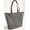 Light Gray, variant on Buffalo Checked Plaid Tote Bag (Small Oval Tote) Light Gray