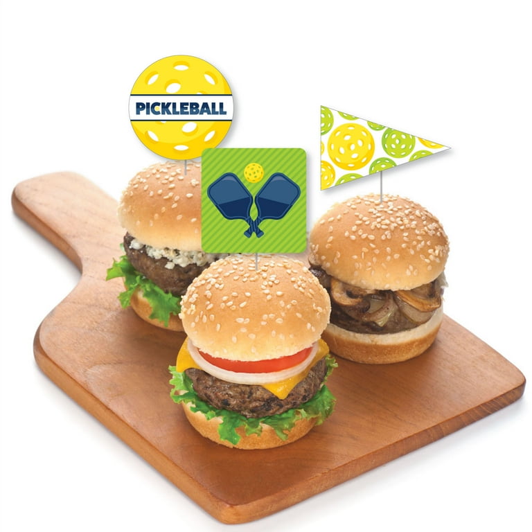 Pickleball Party Stickers - 24 Count Circle Labels For Birthday & Retirement Events