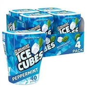 ICE BREAKERS ICE CUBES Peppermint Flavored Sugar Free Chewing Gum, Made with Xylitol, 40 Piece Container (4 Ct)