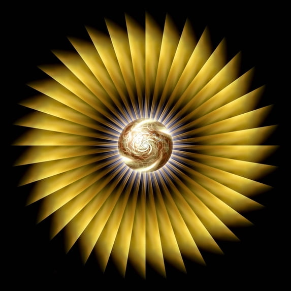 Xzendor7 "World Gold" Glossy Poster