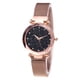 thumbnail image 1 of Reloj de pulsera Sidaley Star Sky para mujer correa de malla de cuarzo analógico oro rosa, 1 of 6
