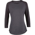 thumbnail image 1 of Soffe T-Shirt de Baseball Chiné pour Femmes - 3050V, 1 of 1