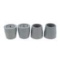 thumbnail image 1 of lionlar 2x4 Pieces Walking Stick Ferrule Rubber Crutch Tips Bottom End Protector Gray , Gray, 4 Pcs, 1 of 9