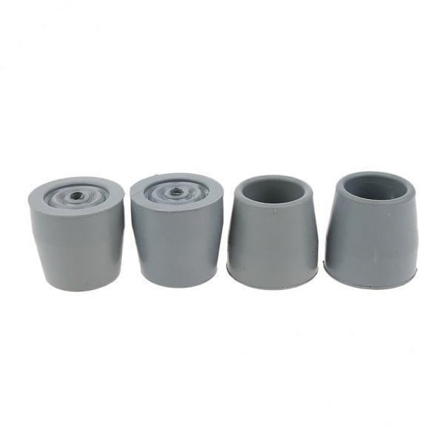lionlar 2x4 Pieces Walking Stick Ferrule Rubber Crutch Tips Bottom End Protector Gray , Gray, 4 Pcs