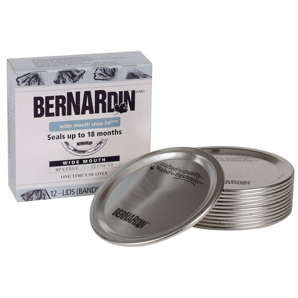 Couvercles Bernardin pour pots à grande ouverture 12 unités