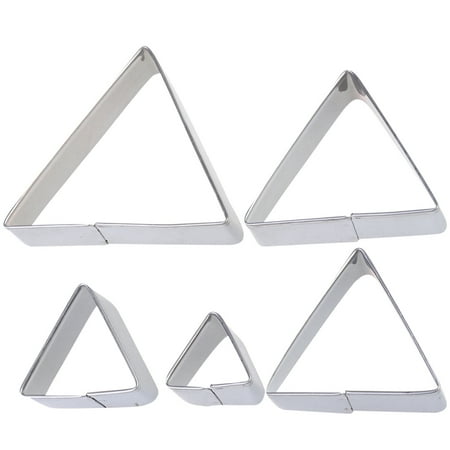 

NUOLUX 10pcs Triangle Cookie Mould Stainless Steel DIY Biscuits Mold Kitchen Baking Tool for Home Shop (Silver)