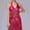 25#Hot Pink, variant on Womens Sparkly Sequin Fringe Tops V-neck Vest Metallic Holographic Halter Camis Tops Dance Rave Party Clubwear Wearing Silver
