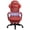 Red, variant on HLDIRECT Gaming Chair with Massager Lumbar Support, Ergonomics Computer Chair with Headrest, Black