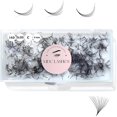 thumbnail image 1 of AIR-Promade Fans 500 Fans | 5D-16D, 0.05-0.07 Thickness, C/CC/D Curls, 8-18mm | Volume Lashes Pre Made Fans Eyelash Extensions False Eyelashes Cils Extension Lash Extensions, 1 of 4