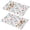 Pioneer Flower Floral-2, variant on Placemat, Pioneer Flower Floral Print Pattern Place Mats Table Mat Set Of 2, PVC Washable Placemats for Party Kitchen Dining Decoration, 18x12 Inch, Fade Resistant