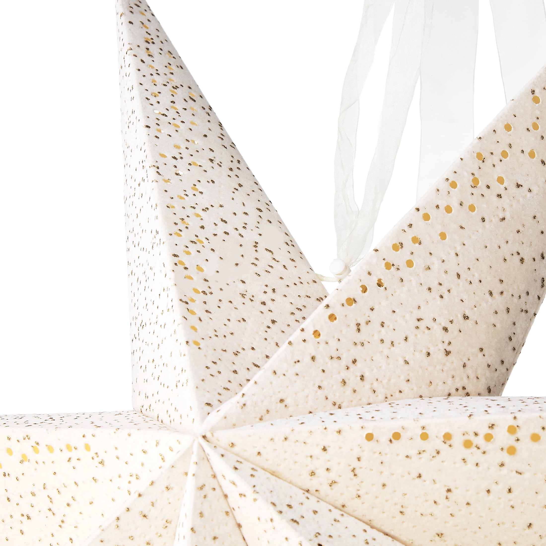 Paper Star Christmas Hanging Decoration, White, 29", by Holiday Time