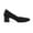 BLACK, variant on BURUDANI Women's Chunky Low Block Heels Square Toe Work Pumps Comfortable Knitted Closed Toe Dress Wedding Shoes