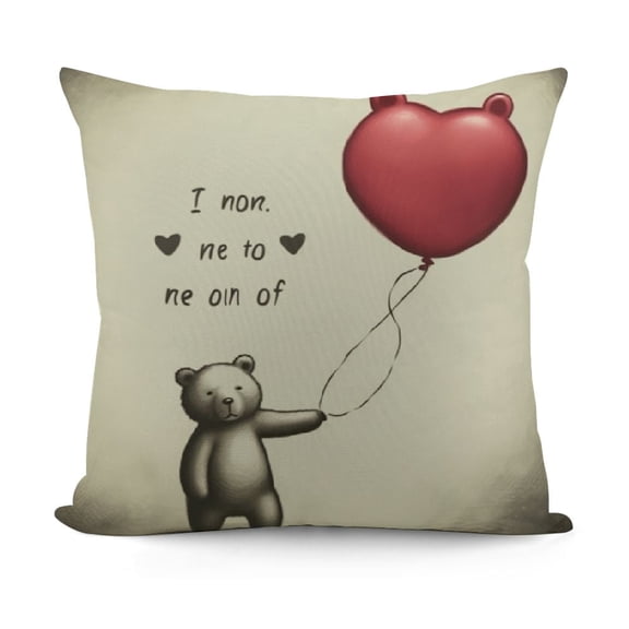 Mom Throw Pillow Cover Gift, Funny Mother's Day Mama Bear Pillow Cover for Birthday Christmas Mother Gift from Daughter from Son Decorative Cushion Cover