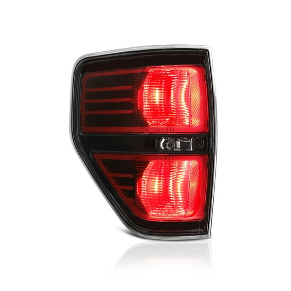 VIPMOTOZ Red Lens OE-Style Tail Light Lamp Assembly For 2009-2014 Ford F-150 Pickup Truck