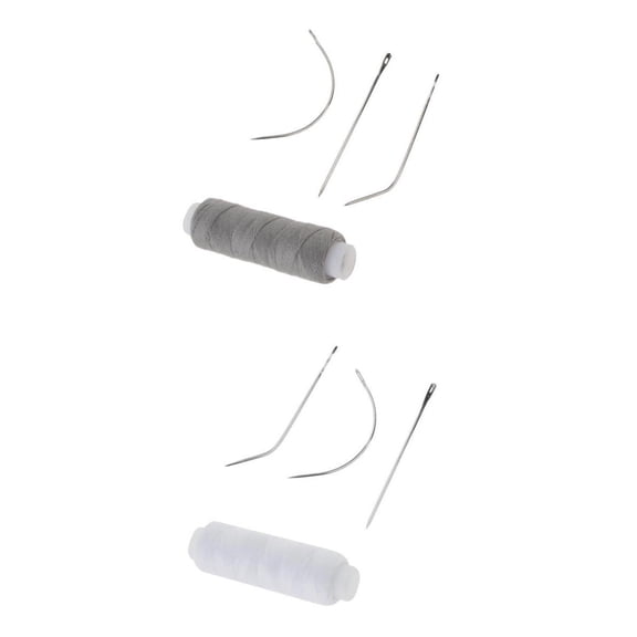 QSTDGVPW 2pc Cotton Hair Track Weft Weave Sew Thread Hair Extension Wig Making Strong