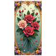 thumbnail image 1 of Elegant Floral Backdrop Rose Design Banner for Weddings Parties Photography Events Home Decor Celebration Customizable Decoration Scenic Display, 1 of 4