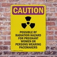 thumbnail image 4 of (2 Pack) Possible RF Radiation With Symbol OSHA Caution Radiation Sign 18 Inch X 24 Inch Plastic Sign, Weather Resistant, UV Protected for Workplace, Business, and Construction Site,, 4 of 8