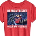 thumbnail image 3 of Disney - Darkwing Duck - Me & My Bestie Getting Food - Women's Short Sleeve Graphic T-Shirt, 3 of 5